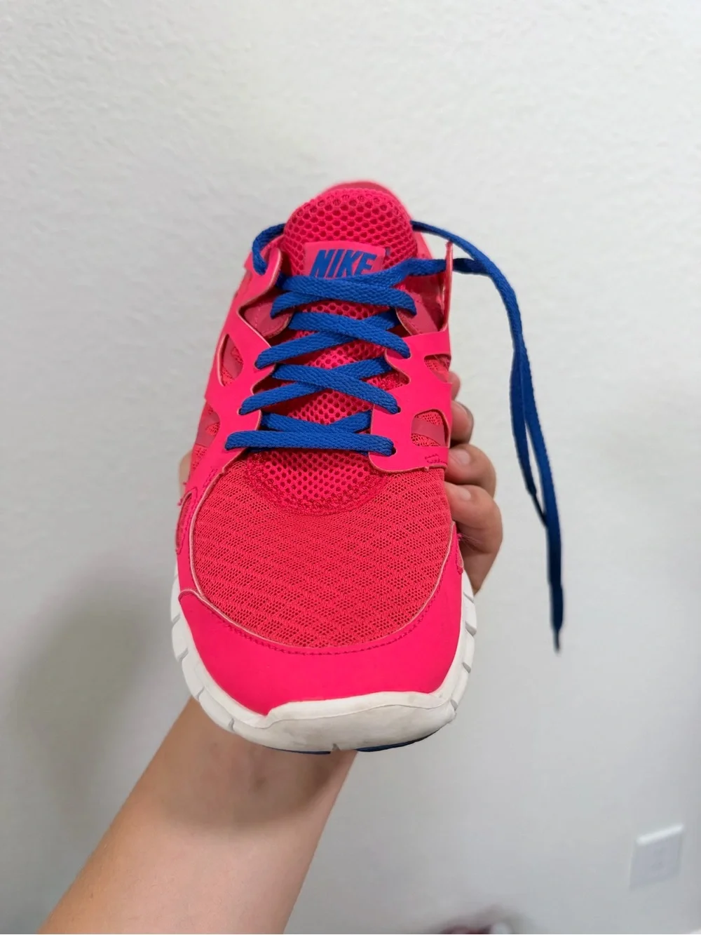 Nike Pink and Blue free runs